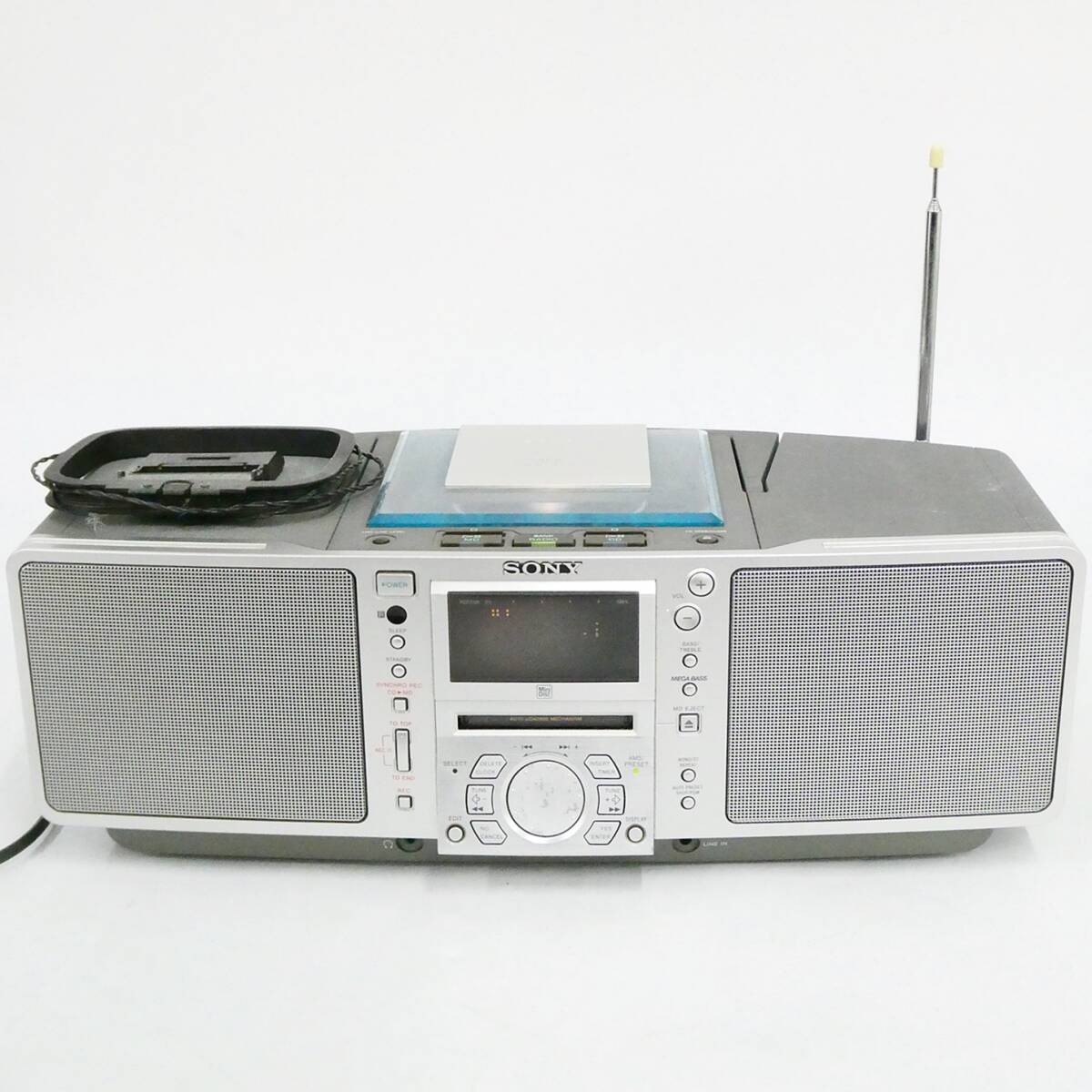 ソニー SONY ZS-M50 CD MD ラジオ パーソナル ミニディスク システム オーディオ Kキ00