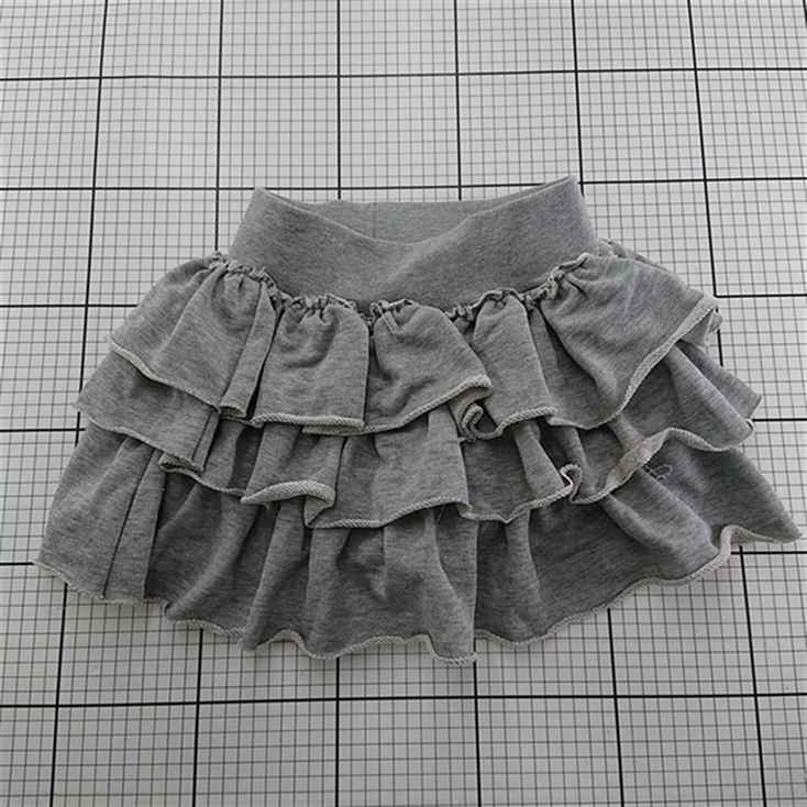 ◇ Θ グレイル GRL pm717 フリルスカート グレー系 レディース Fサイズ E
