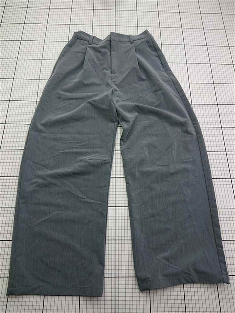 ◇ Θ モノマート MONO-MART ワイドパンツ グレー系 Lサイズ メンズ E