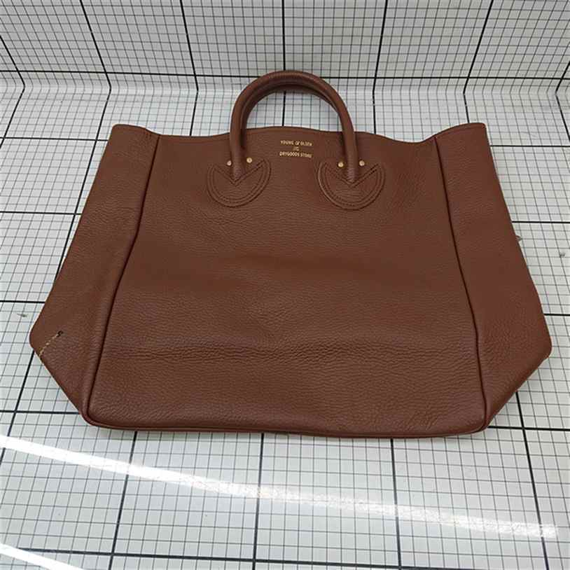 ◇ Θ ヤングアンドオルセン Young & Olsen レザートートバッグ ブラウン系 レディース E