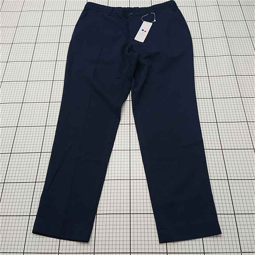 ◇ Θ アー・ヴェ・ヴェ a.v.v SMART SLACKS アンクルカットパンツ ネイビー メンズ XL E