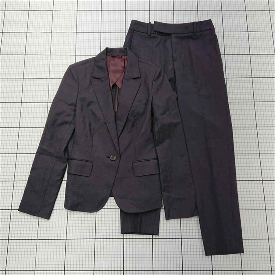 ◇ Θ ザ・スーツカンパニー THE SUIT COMPANY she レディーススーツセットアップ ダーク系 サイズ36/38 E