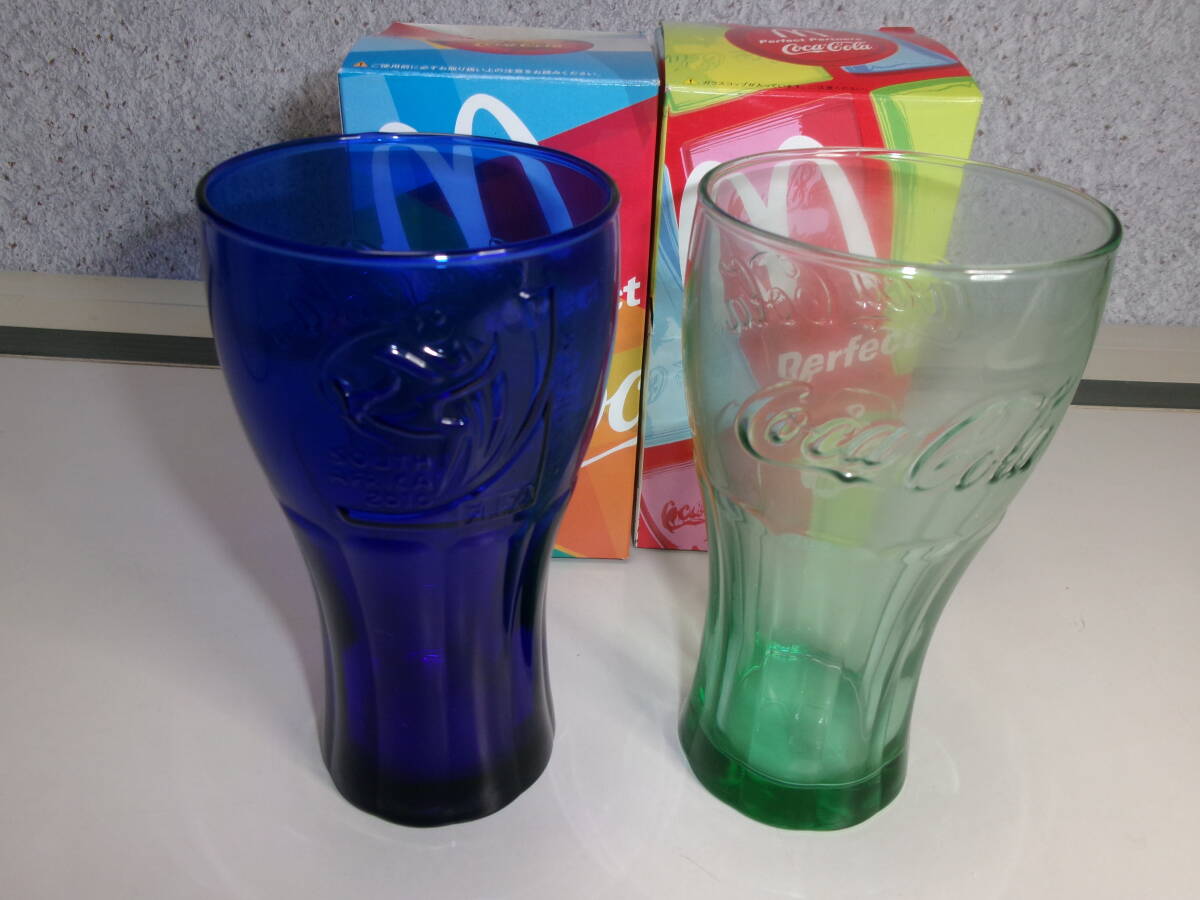 ☆249 マクドナルド コカ・コーラコラボ ワールドカップ2010＋コークグラス　２個セット 