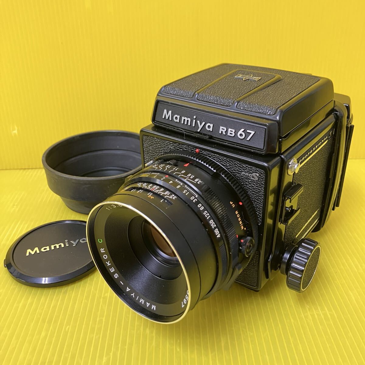小YB151 MAMIYA RB67 PROFESSIONAL S No.C186860 MAMIYA-SEKOR C 1:3.8 f=127mm マミヤ 中判カメラ フィルムカメラ マニュアルフォーカス