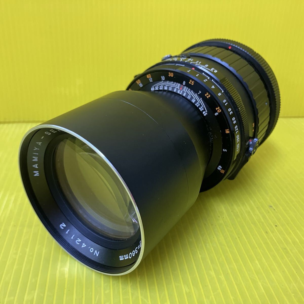 小YA154 MAMIYA-SEKOR C 1:6.3 f=360mm No.42112 MAMIYA マミヤ 中判カメラ用レンズ カメラレンズ マニュアルフォーカス 中古
