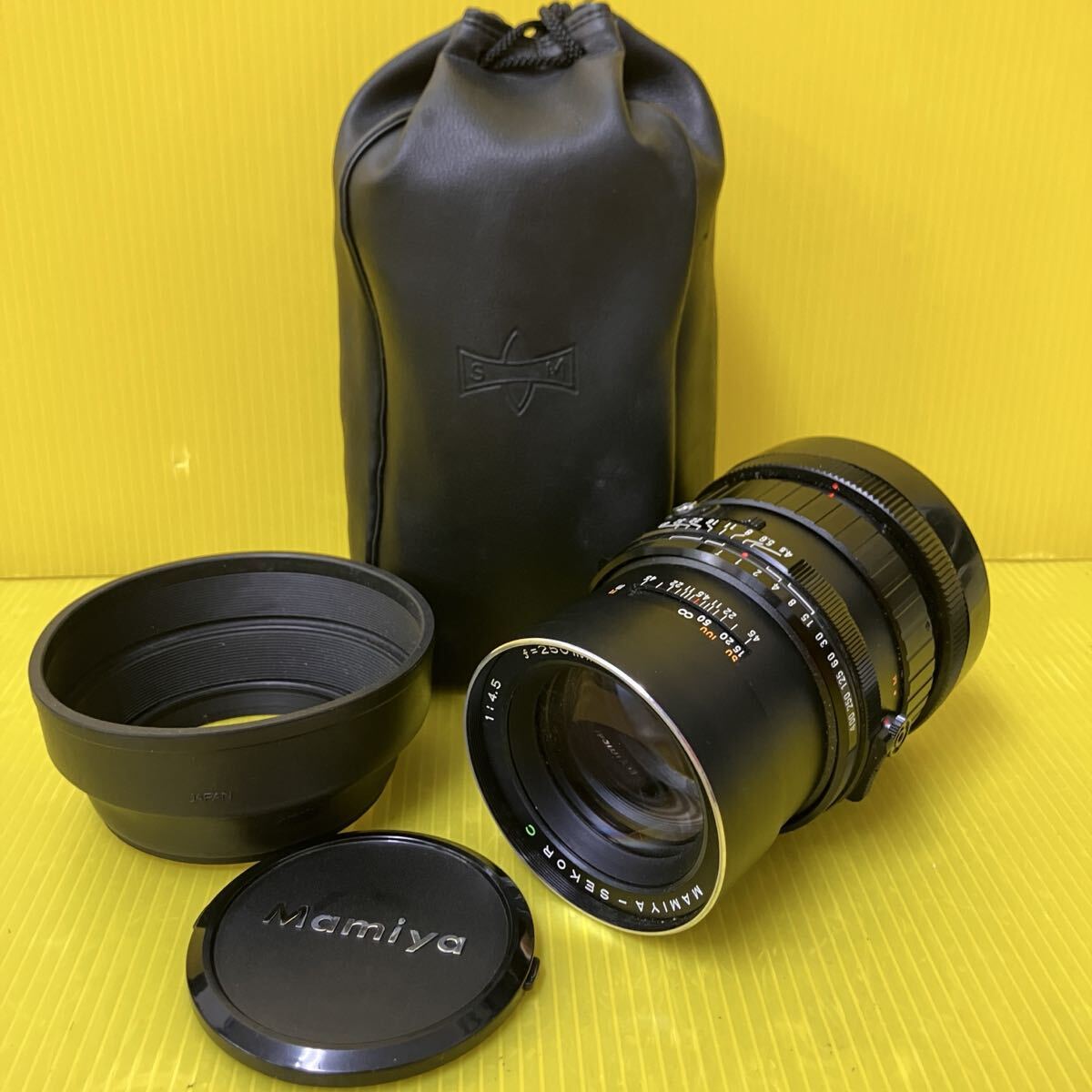 小YA155 MAMIYA-SEKOR C 1:4.5 f=250mm No.64043 MAMIYA マミヤ 中判カメラ用レンズ カメラレンズ マニュアルフォーカス 中古品
