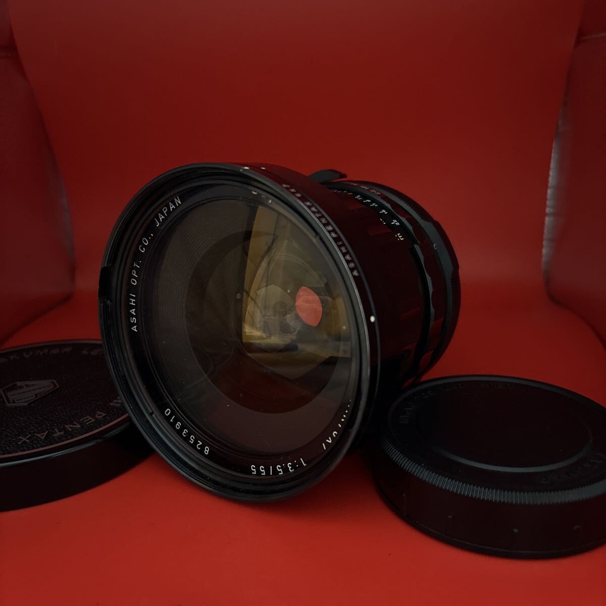 富YA975 PENTAX Super-multi-coated TAKUMAR 6×7 1:3.5/55 中判 レンズ