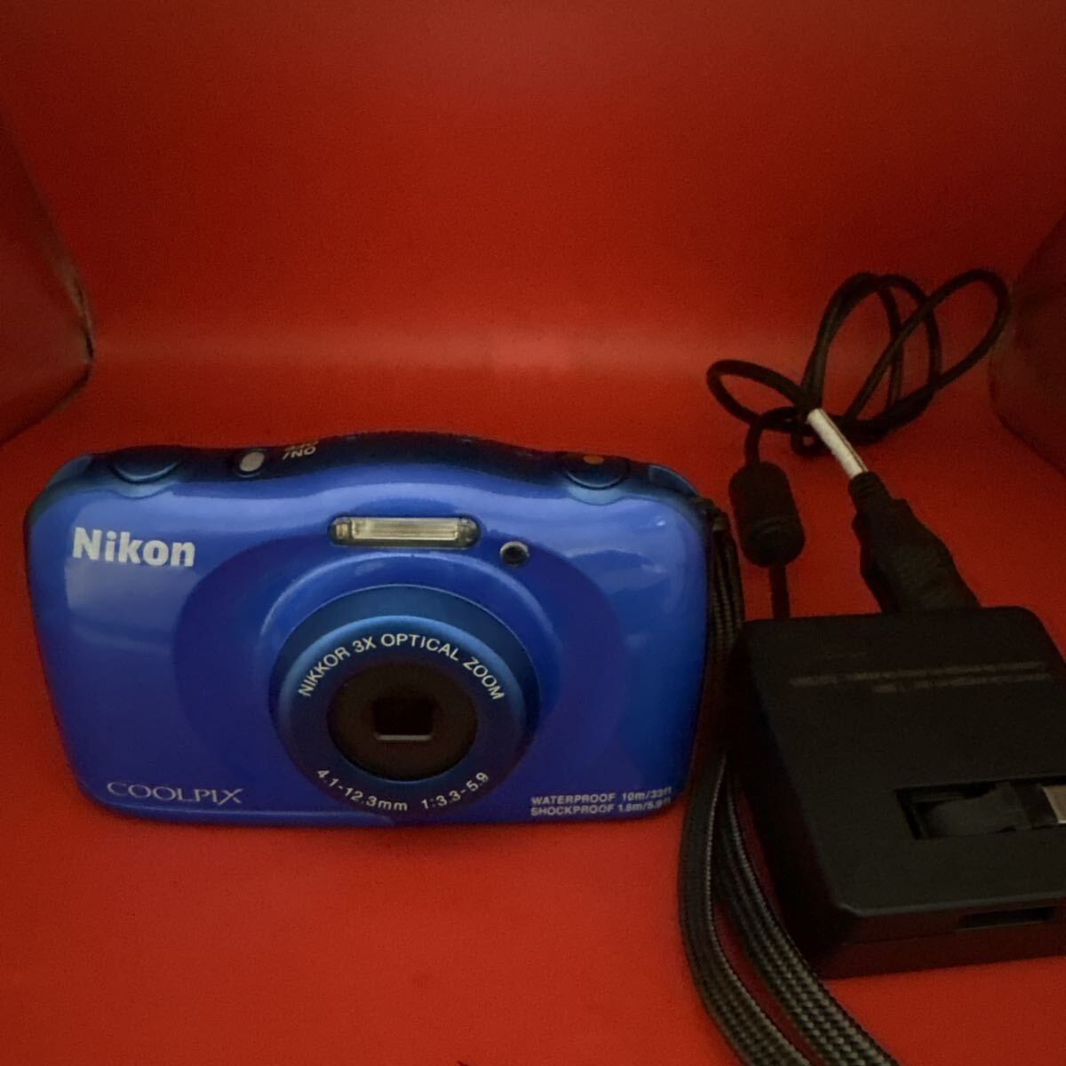 富YA982 Nikon COOLPIX W100 コンパクトデジタルカメラ ブルー