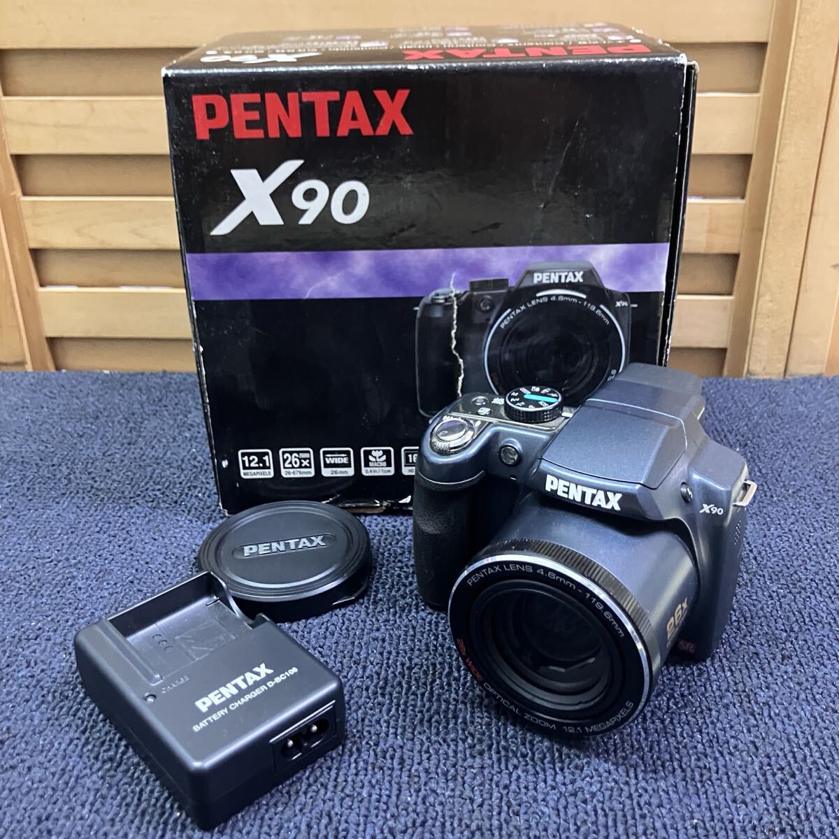 塩YA189 PENTAX X90 SR 4.6mm-119.6mm ペンタックス デジタルカメラ 中古品