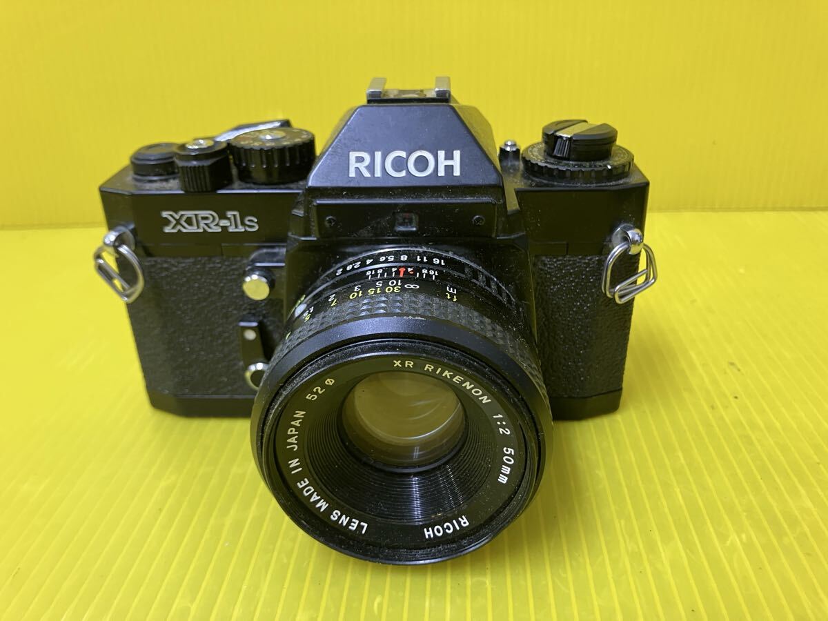 飯YA161 RICOH XR-1s 110139 XR RIKENON 1:2 50mm リコー フィルムカメラ 一眼レフカメラ マニュアルフォーカス 中古品
