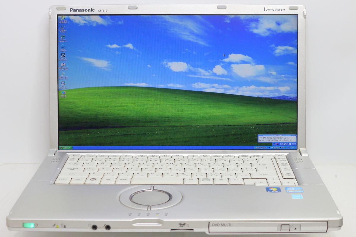 Panasonic Let's note B10 CF-B10BWJYS/Core i7-2620M/4GBメモリ/HDD250GB/Full HD15.6TFT/WindowsXP Professional SP3 #0330