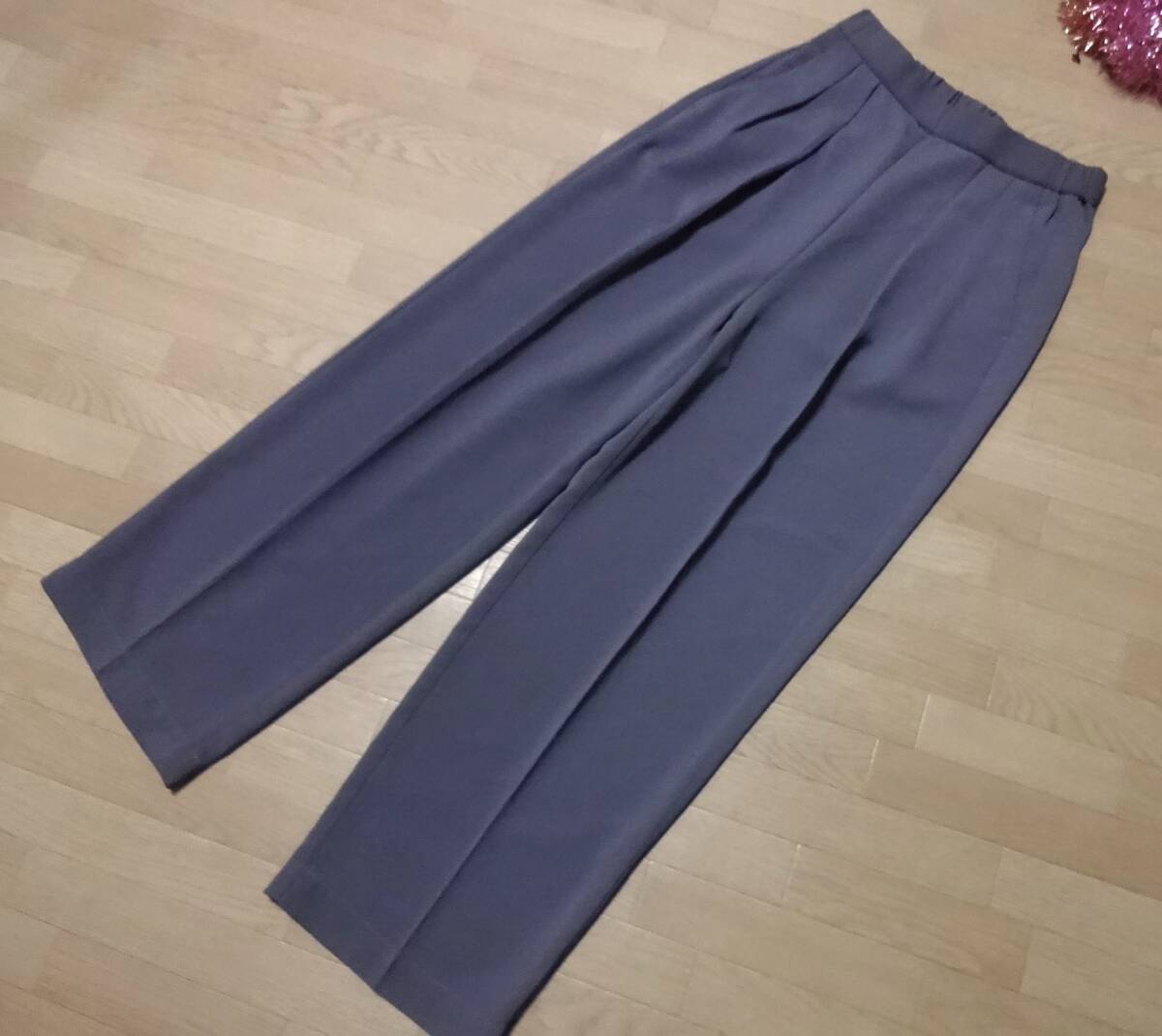 ワールド♪【OPAQUE CLIP】ワイドパンツ36★新品♪