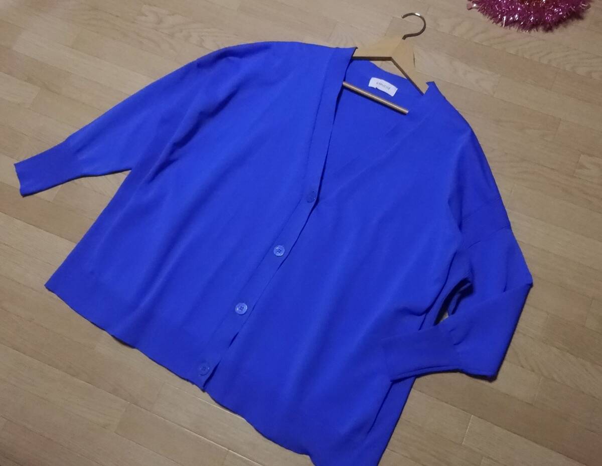 【SIMPLICITE】ブルー長袖カーディガンF★新品♪