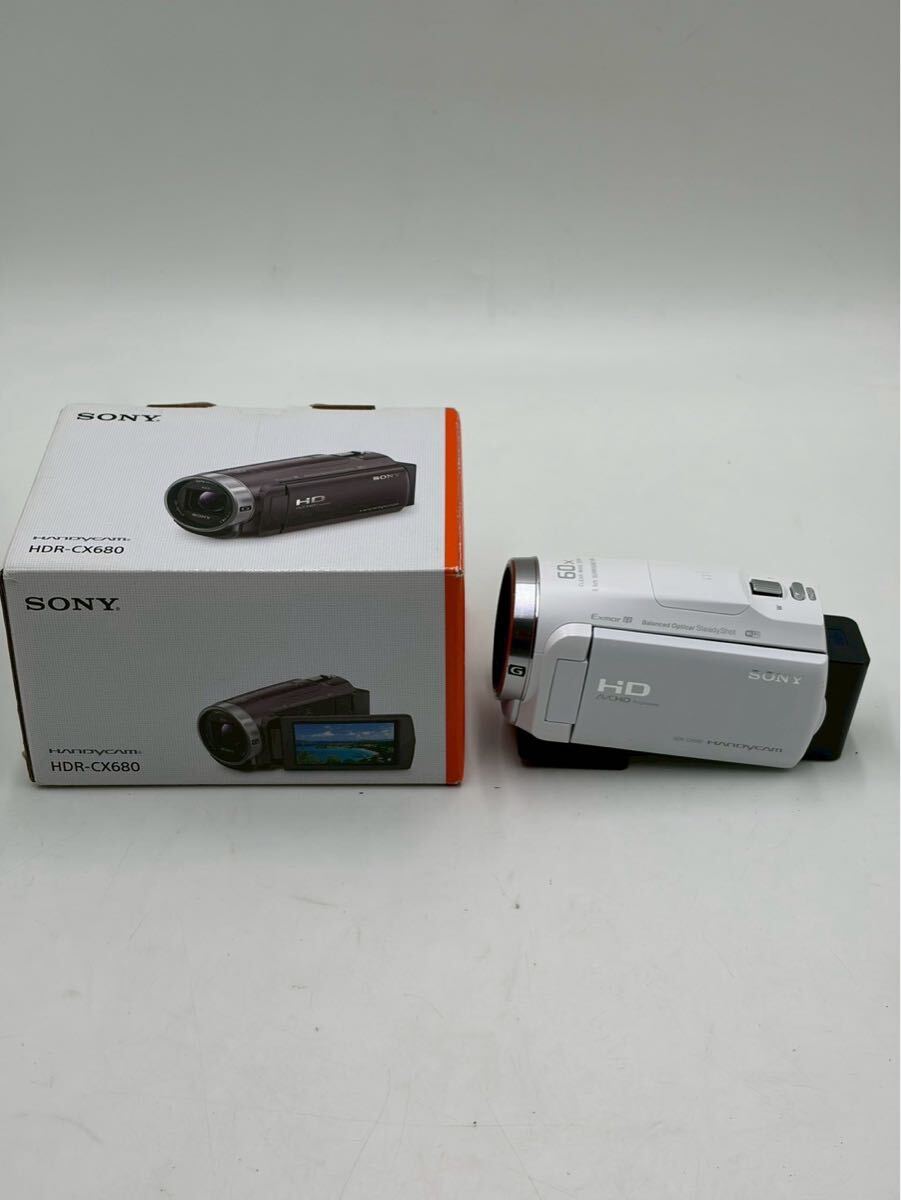 # SONY ソニー デジタルビデオカメラ ハンディカム HDR-CX680 ホワイト 箱付