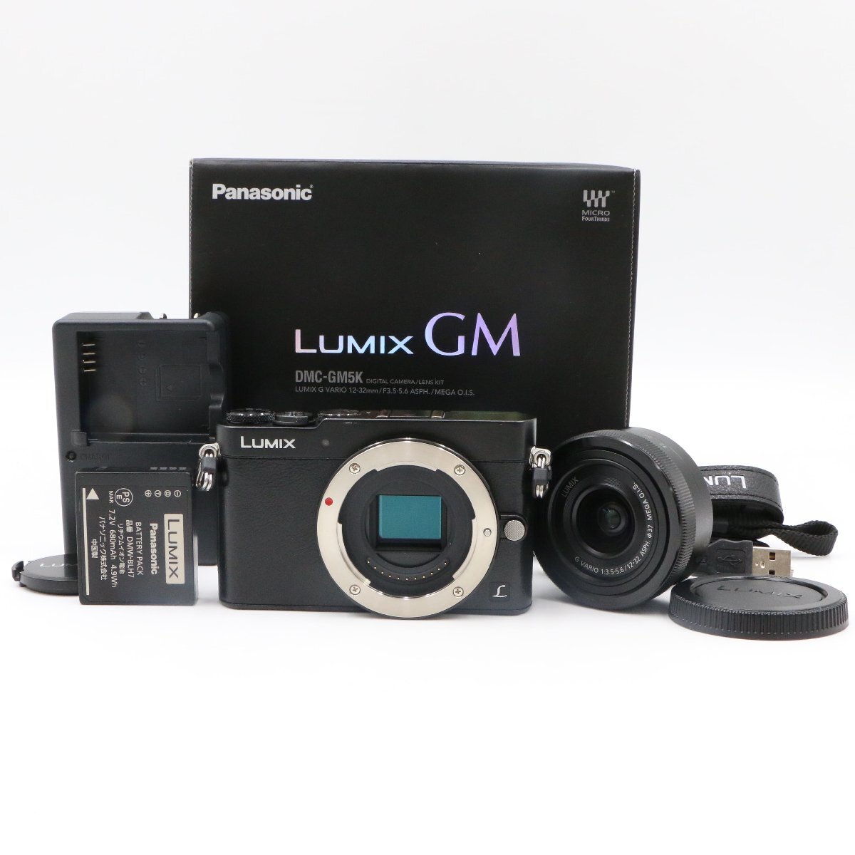 【ほぼ新品】PANASONIC LUMIX GM5 DMC-GM5K ブラック パナソニック