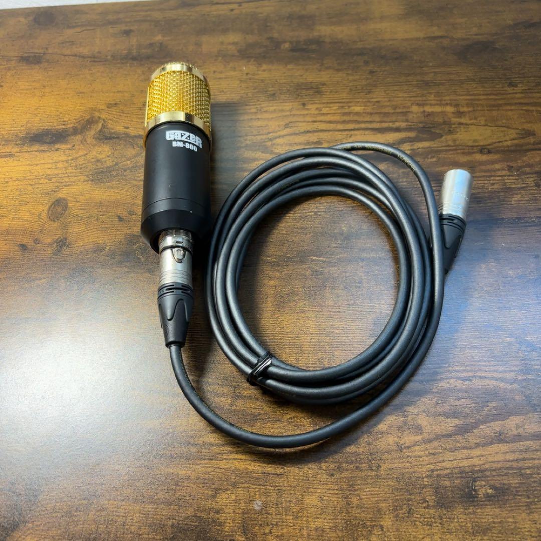 コンデンサーマイク BM-800 XLRケーブル付 配信 宅録 録音