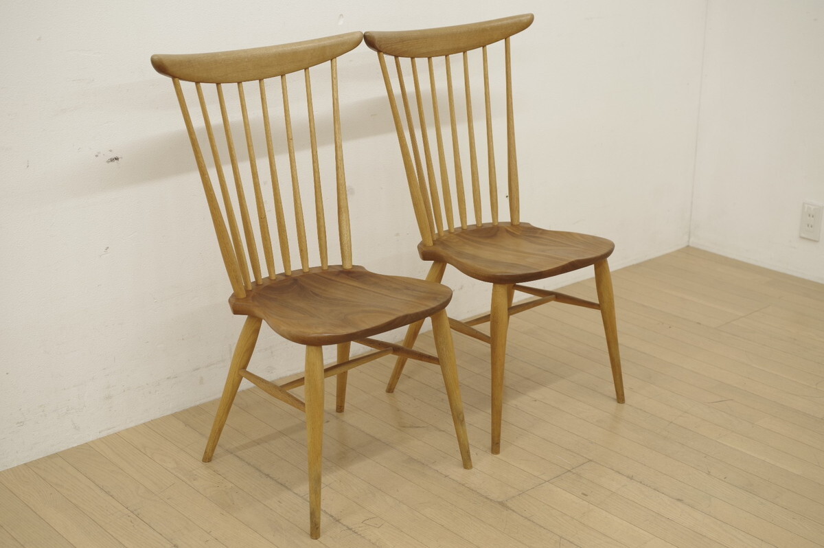 柏木工 W552K ダイニングチェア 2脚セット ハイバックチェア ウォールナット オーク材 北欧 モダン カフェ