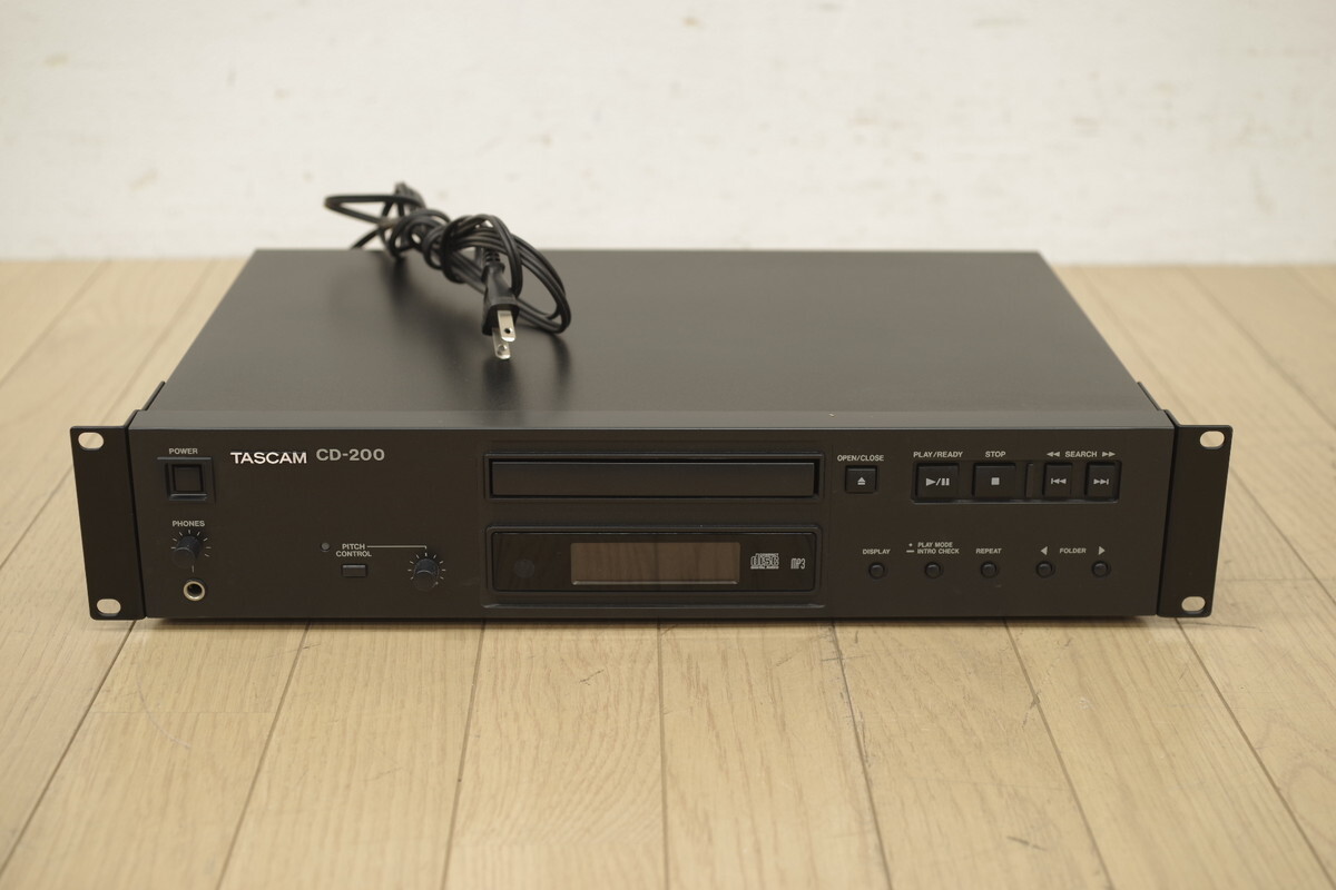 TASCAM タスカム CD-200 業務用 CDデッキ CDプレーヤー オーディオ機器 2012年製 動作確認済
