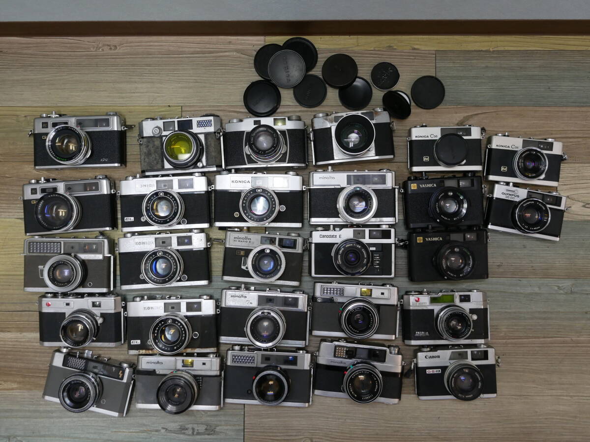 ⑧ レンジファインダーまとめ yashica electro35 cc konica c35 dc canon g-iiiql minolta hi-matic petri 