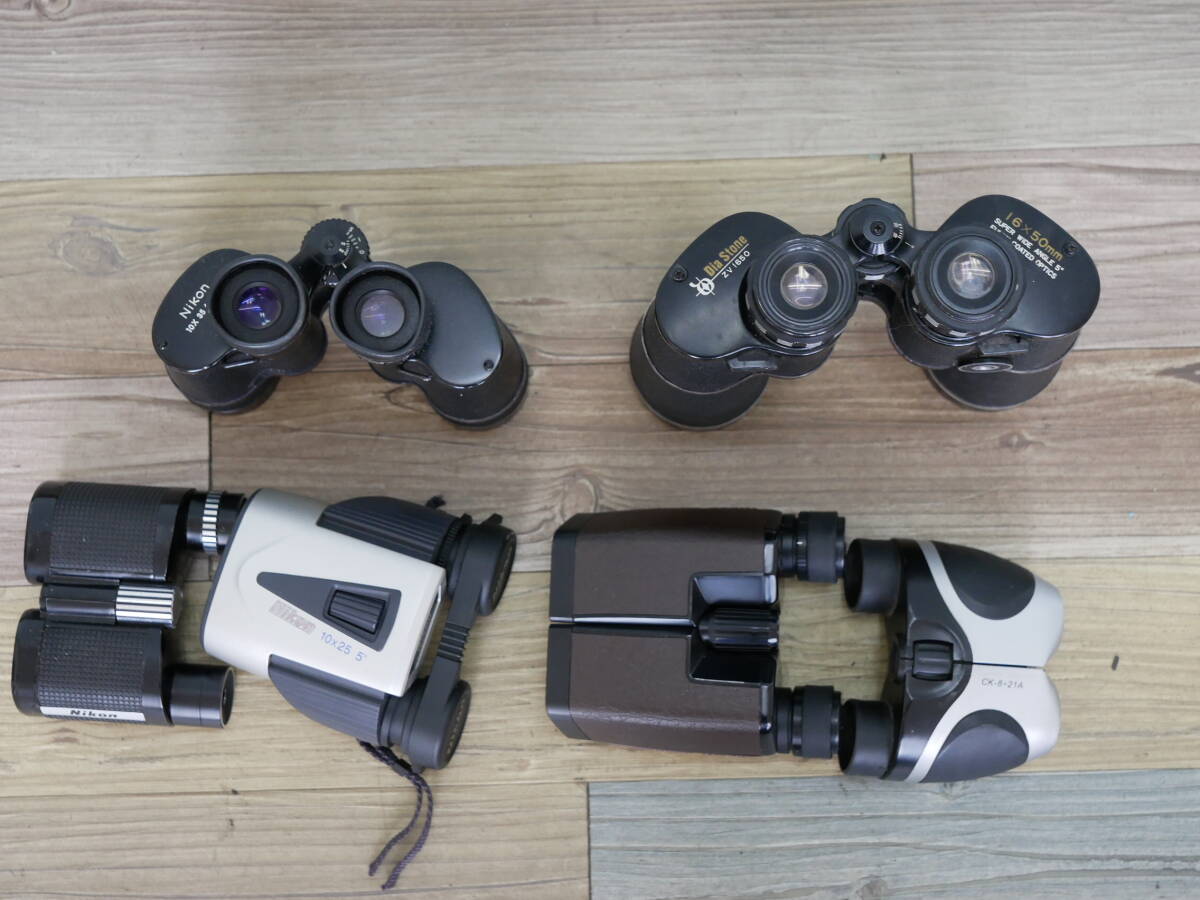 11 双眼鏡まとめ nikon 10x35 6.6°WP 7x21 10x25 dia stone 16x50 ニコン
