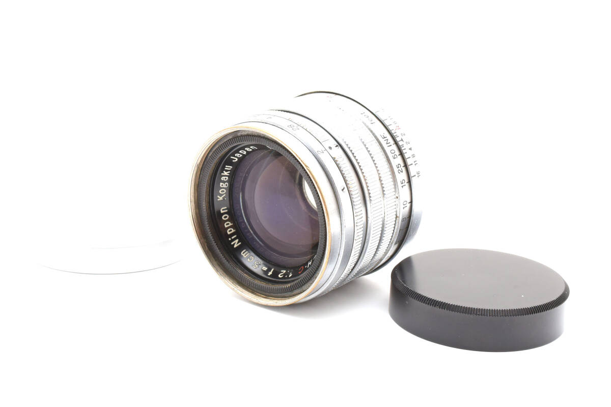 【美品】ニコン Nikon NIKKOR-H (.C) 50mm F2 5cm Lマウント L39 レンジファインダーカメラ用レンズ 【動作確認済】#2776718