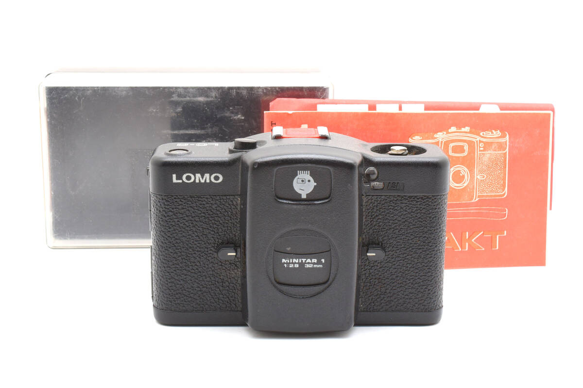 【美品】LOMO LC-A コンパクトフィルムカメラ MINITAR 1 ロモ Lomography カメラ ブラック 本体 箱付 【簡易動作確認済】#2776733