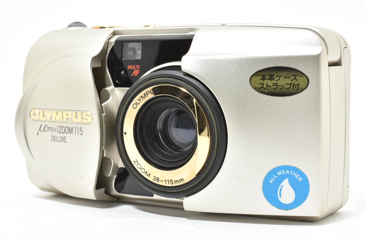 【美品】OLYMPUS μ [mju:] ZOOM 115 DELUXE コンパクトカメラ 【動作確認済】#2800054
