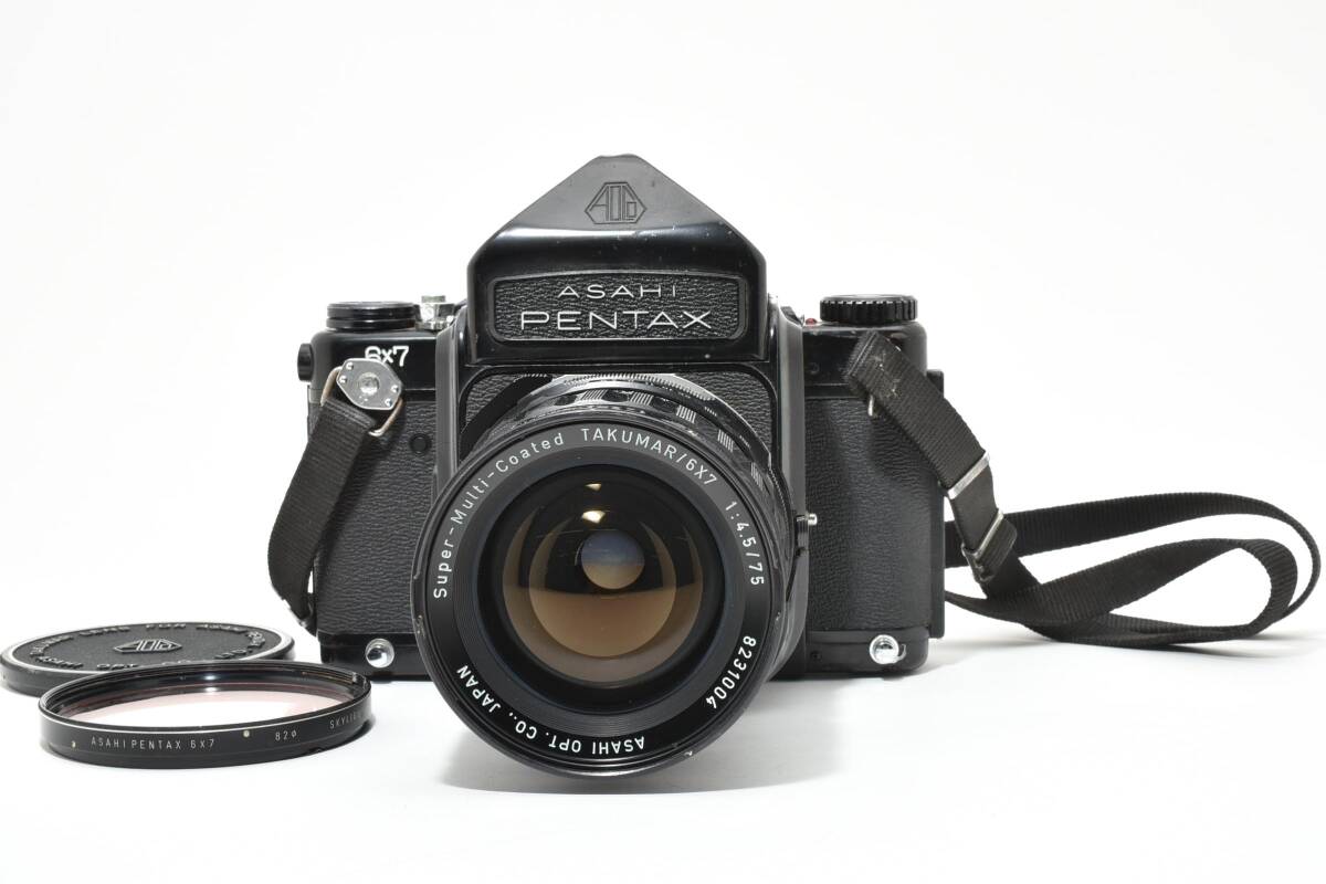 PENTAX 6x7 + takumar 75 F4.5 中判カメラ ボディ 【現状品】#2800056