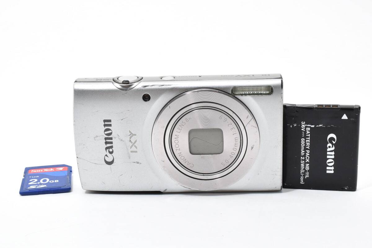 【実用品】Canon キャノン IXY 200 シルバー キャノン イクシー 【動作確認済】#2801146