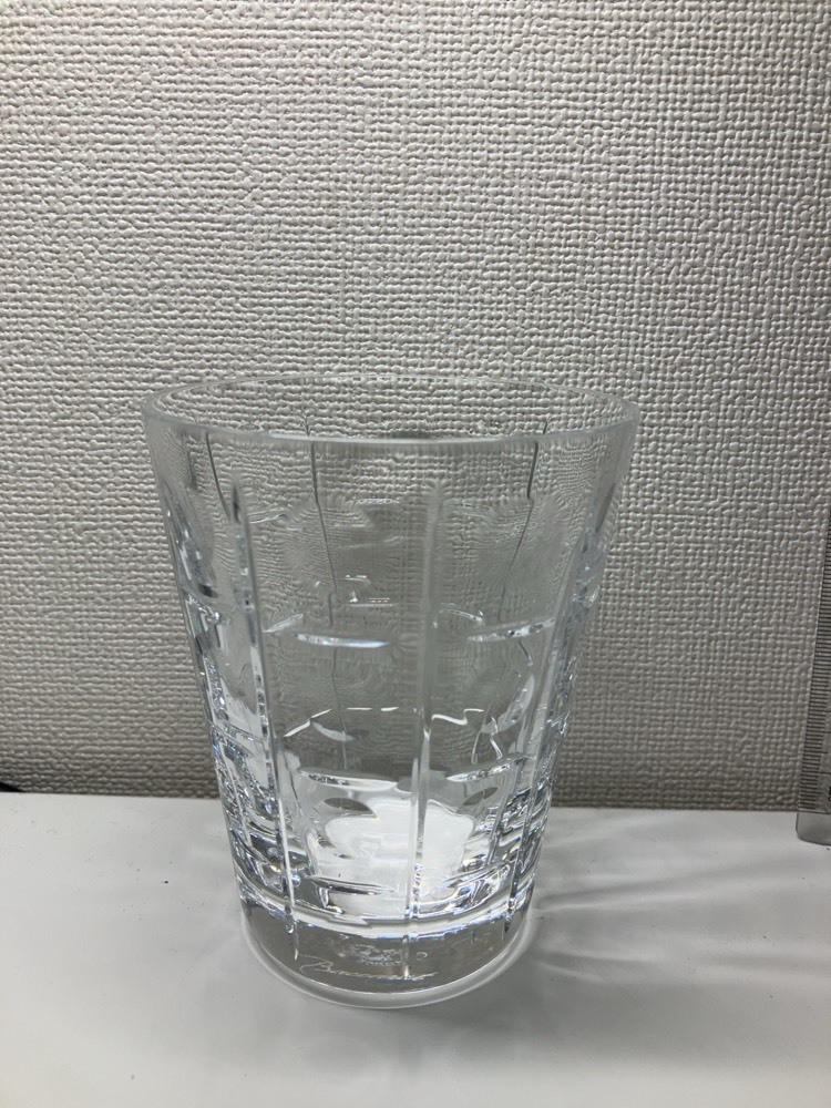 ★Baccarat バカラ グラス フルレッドクリスタル 中古 フランス 高級 ブランド 箱無し 高さ約10ｃｍ
