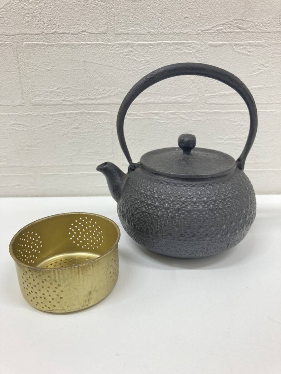南部鉄器 鉄瓶 茶道具 茶器 急須 小振り コレクション アンティーク 茶こし付き