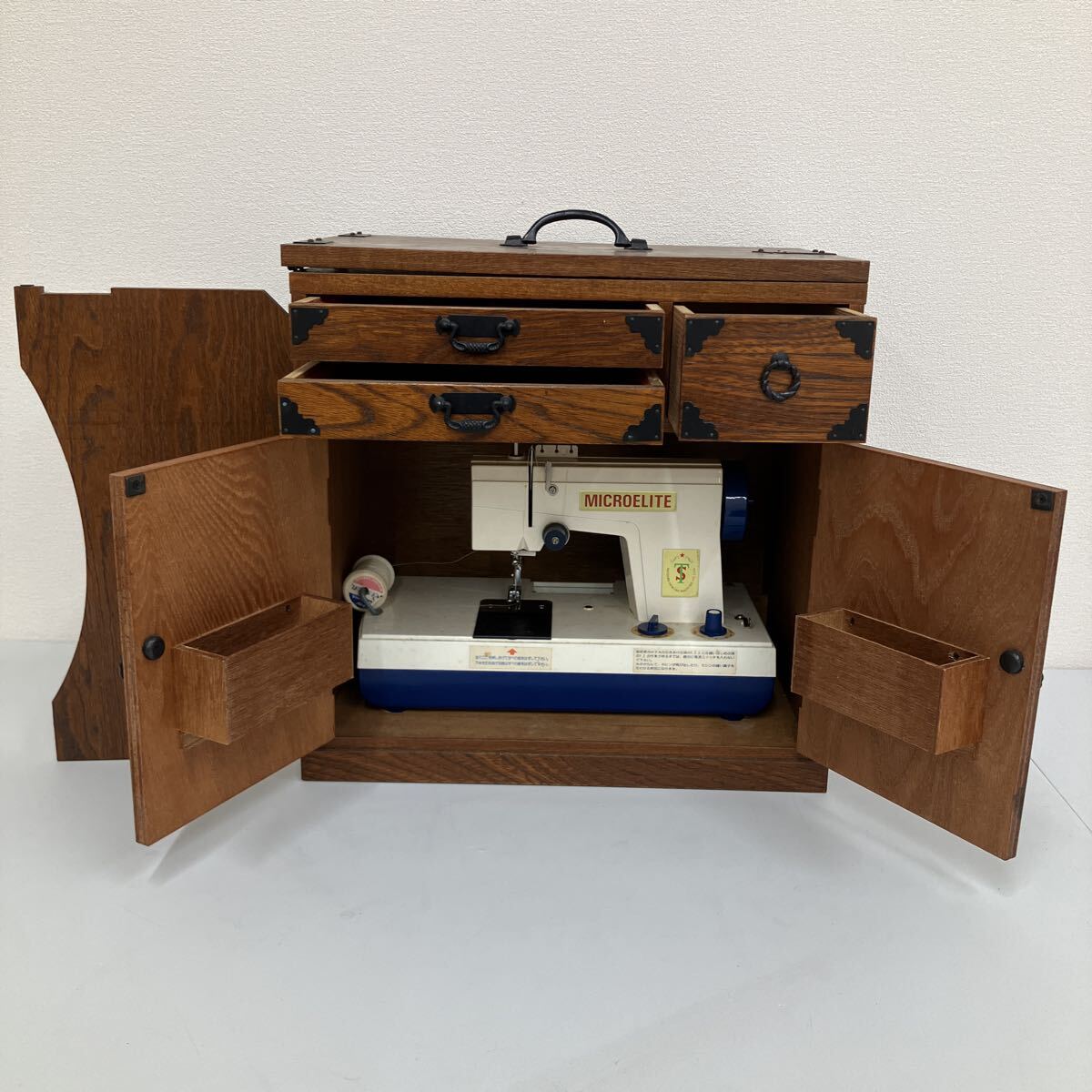 【新771577】 ミシン MICROELITE マイクロエリート 昭和レトロ 通電未確認 ジャンク品 アンティーク