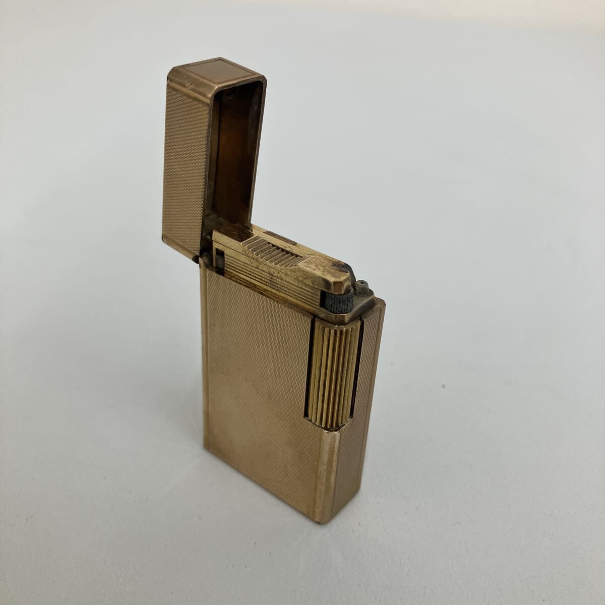 【新771613】 ST Dupont デュポン ゴールドカラー ライター 喫煙具 ローラー式 火花確認済/着火未確認