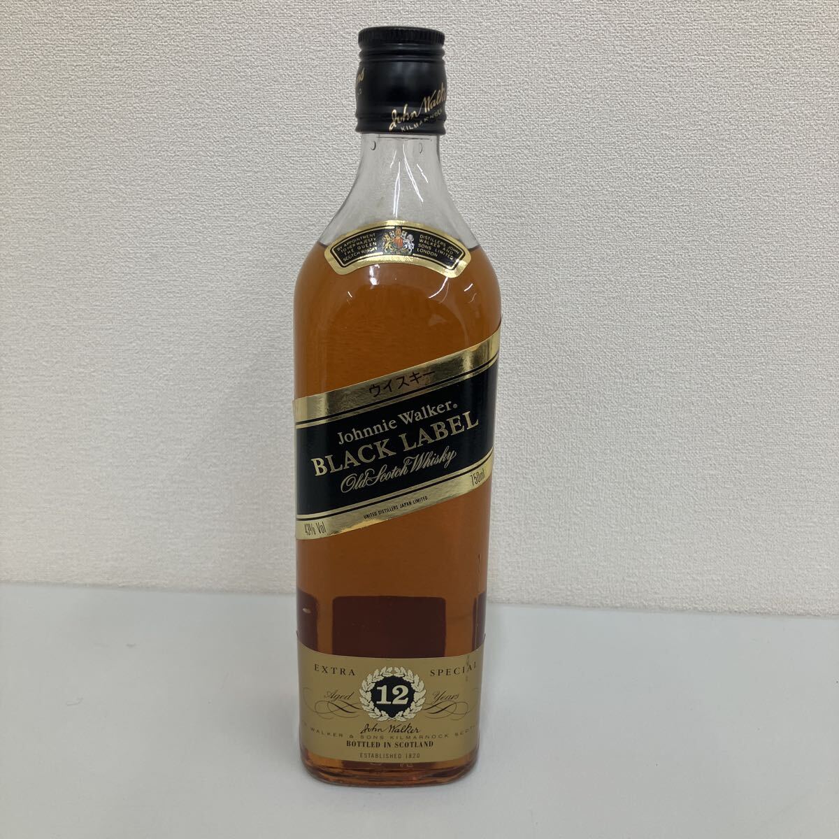 【新771605】洋酒 Johnnie Walker ジョニーウォーカー ブラックラベル 黒ラベル 750ml