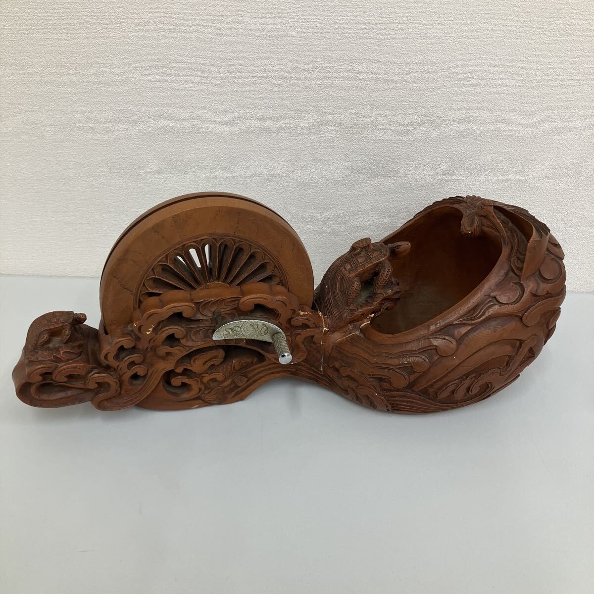 【新771615】 墨壺 大工道具 彫辰作