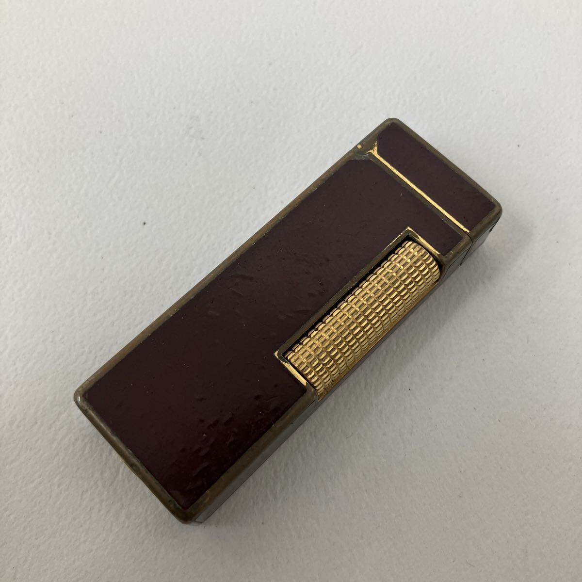 新771619】 dunhill ダンヒル ライター② ローラー式 喫煙具 喫煙グッズ 火花/着火未確認 ジャンク品 ボルドー