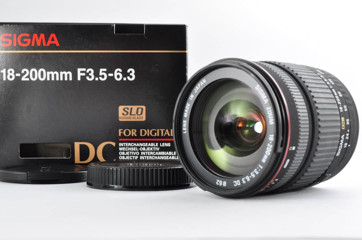 【XB0665B】Sigma Zoom 18-200mm f/3.5-6.3 DC for Canon シグマ レンズ