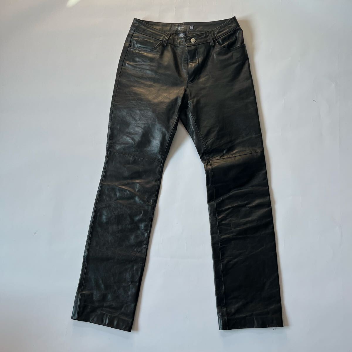 オールドギャップ OLD GAP レザーパンツ ブラック フレア ブーツカット