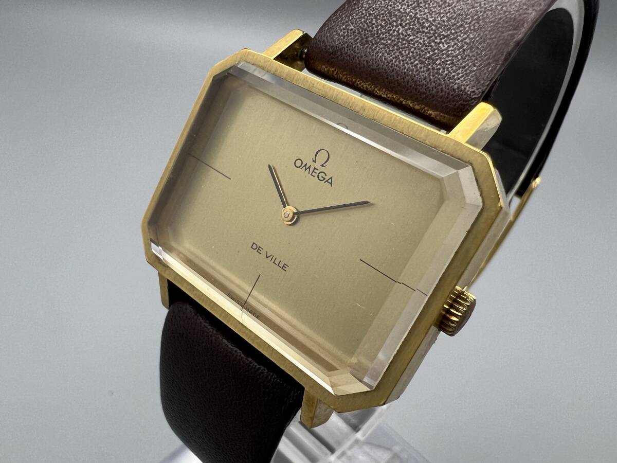 N2☆稼動品 OMEGA オメガ DE VILLE デヴィル カットガラス 511.0379 Cal.625 手巻き メンズ 腕時計 現状渡し 1円〜