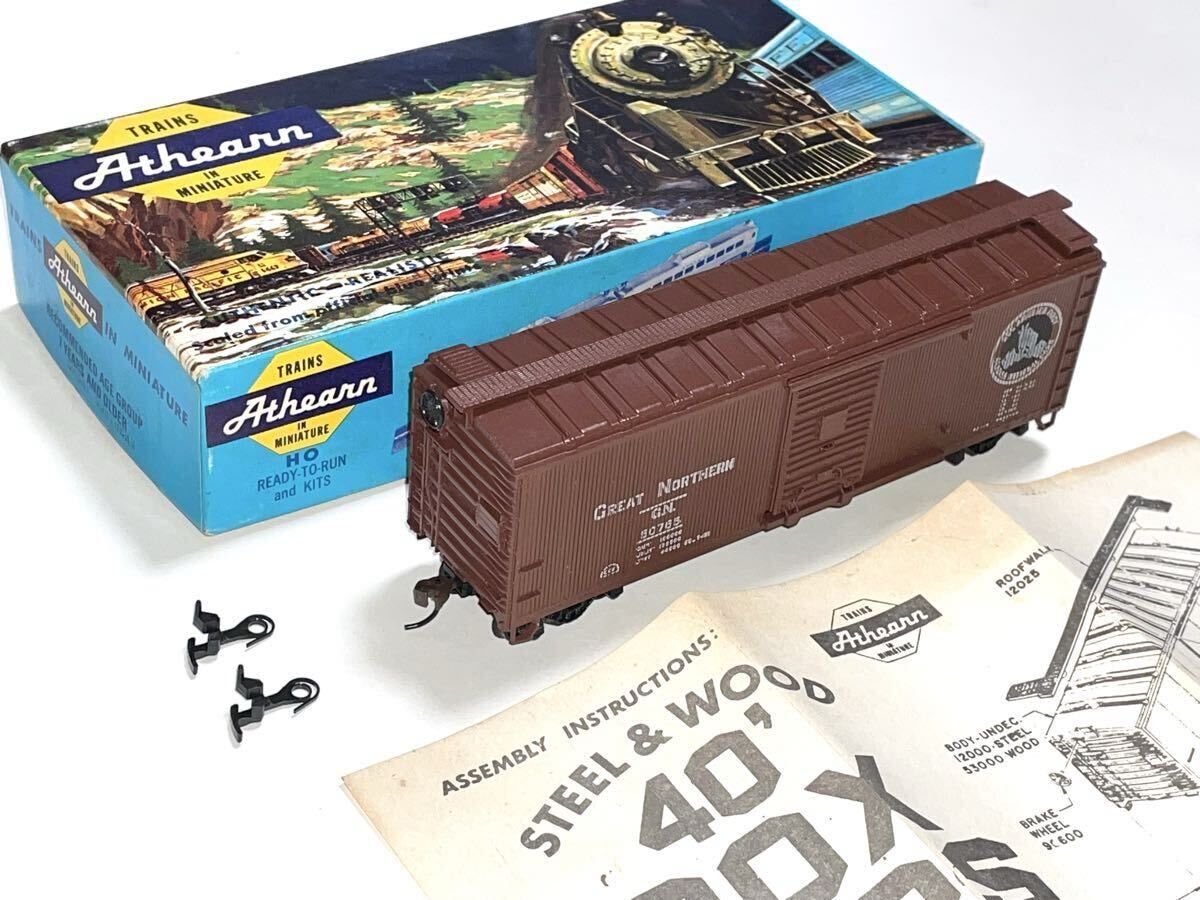 アメリカ型HO アサーン 40フィート ウッド ボックスカー 鉄道 送料込 Athearn 5233 40 FT WOOD BOX CAR GREAT NORTHERN #50765