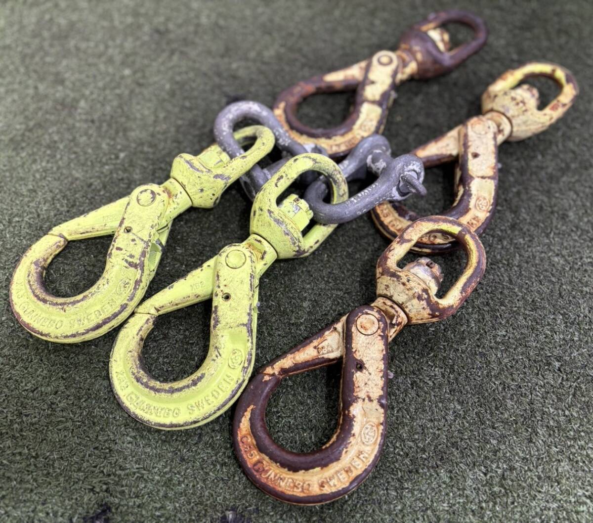 静)5点セット★ MARTEC マーテック 2.0t スイベル フック BKL-7/8-10 玉掛け 吊り具 領収OK h308-3