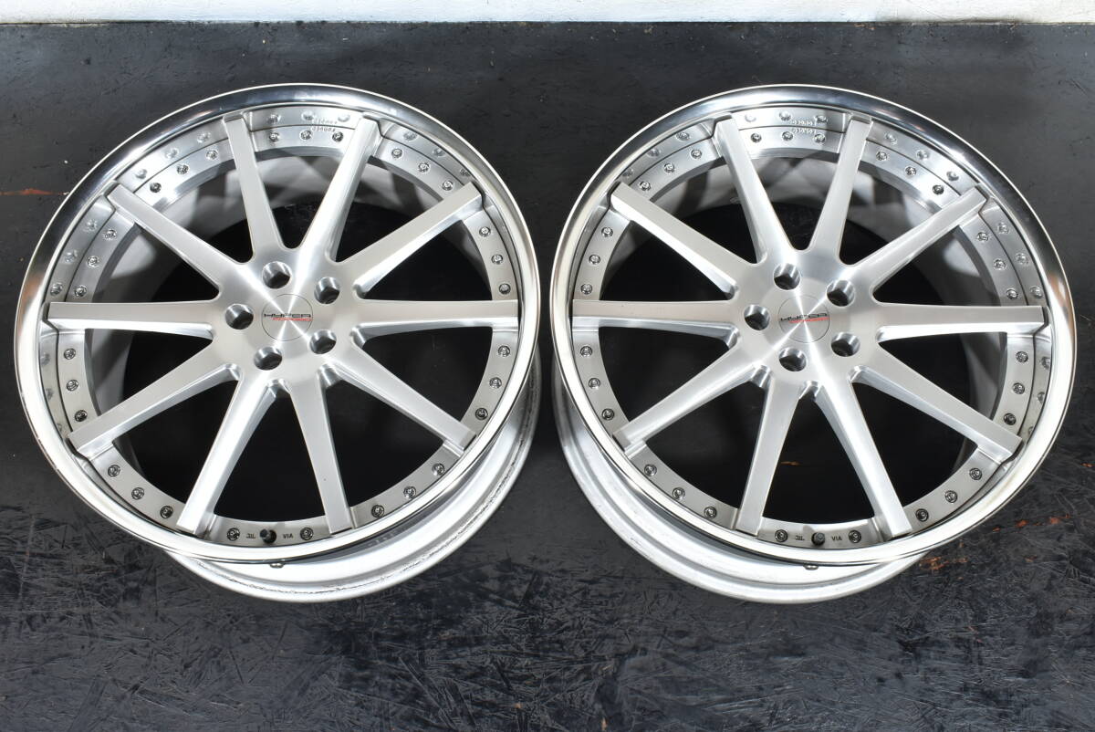 ☆HYPER FORGED ハイパーフォージド HF-C10 22インチ☆2本セット☆PCD112 9.5J +26☆ベンツ アウディ BMW ベントレー☆