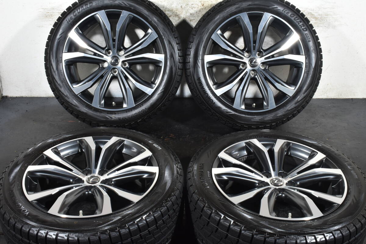 ☆レクサス RX バージョンL 純正 20インチ☆PCD114.3 8J +30☆ヨコハマ アイスガード G075☆2024年製 冬用タイヤ☆235/55R20☆