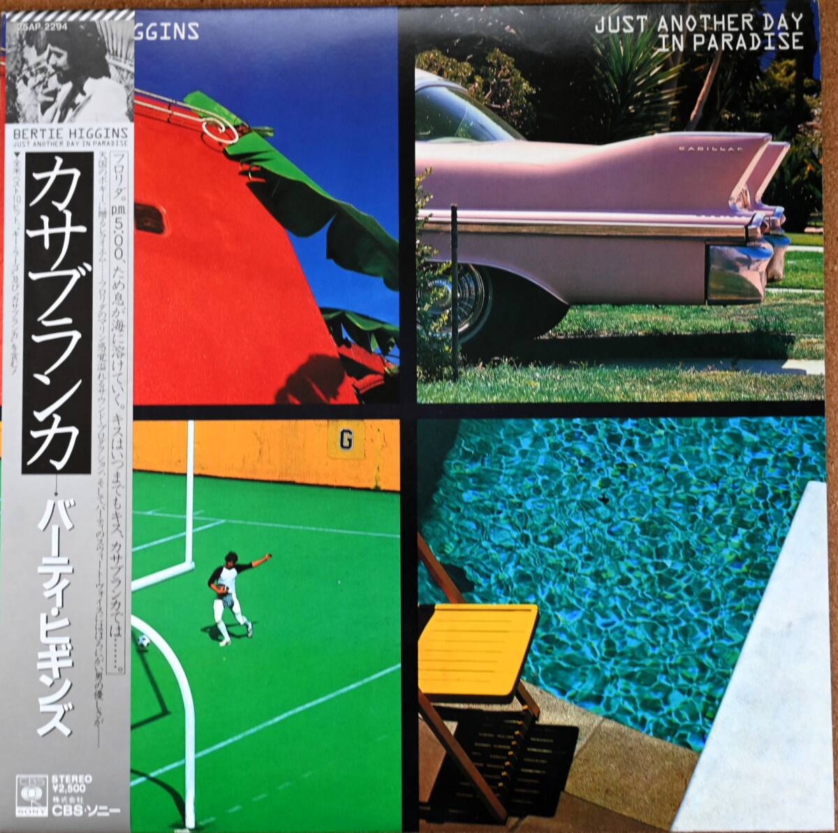 バーティ・ヒギンズ Bertie Higgins Just Another Day In Paradise LP 帯付 CBS 25AP2294 AOR 名盤