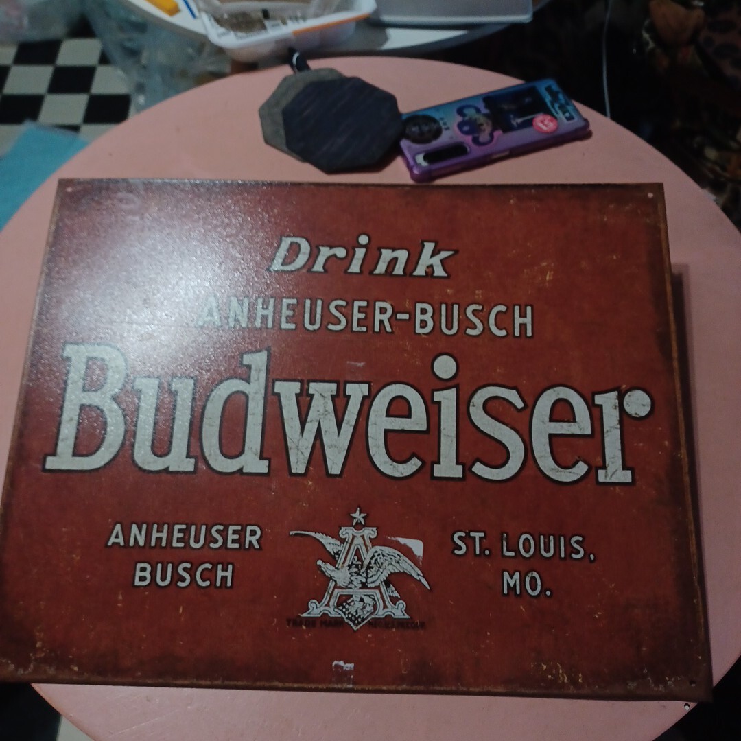 Budweiser バドワイザー ブリキ看板 メタルサイン アメリカン雑貨 レトロ