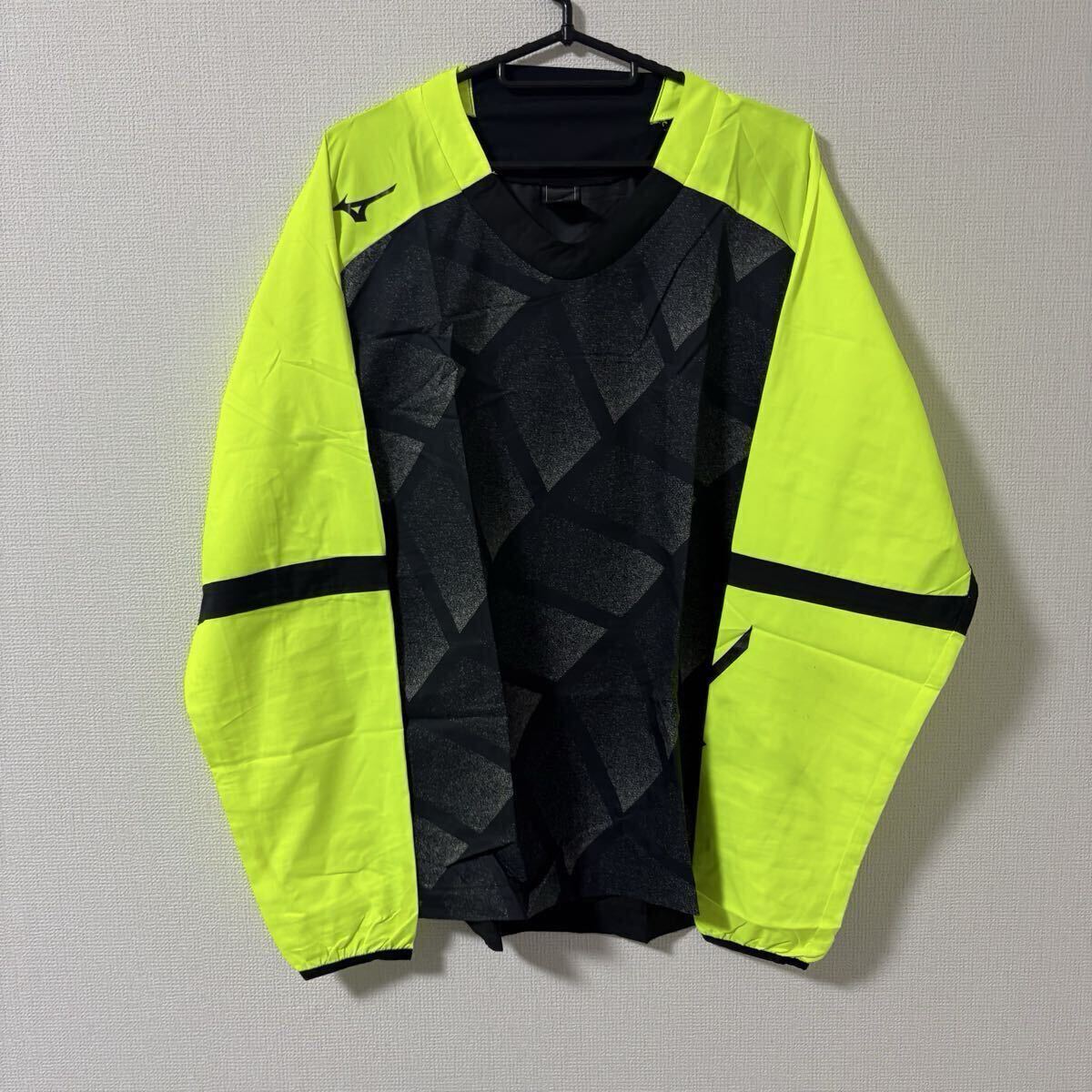 【XL】MIZUNO ピステ ウインドブレーカー ミズノ 蛍光イエロー　ブラック サッカー フットサル スポーツウェア　トレーニングウェア　