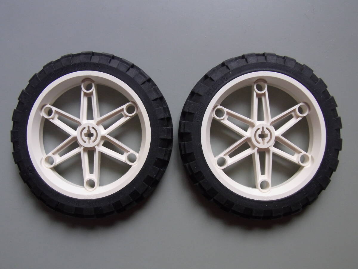 【中古】レゴテクニック[LEGO Technic] ホイール&タイヤ2個セット(3) [2902+2903(2903c01)] #8838,#8857,#3804他 オールドレゴ ビンテージ