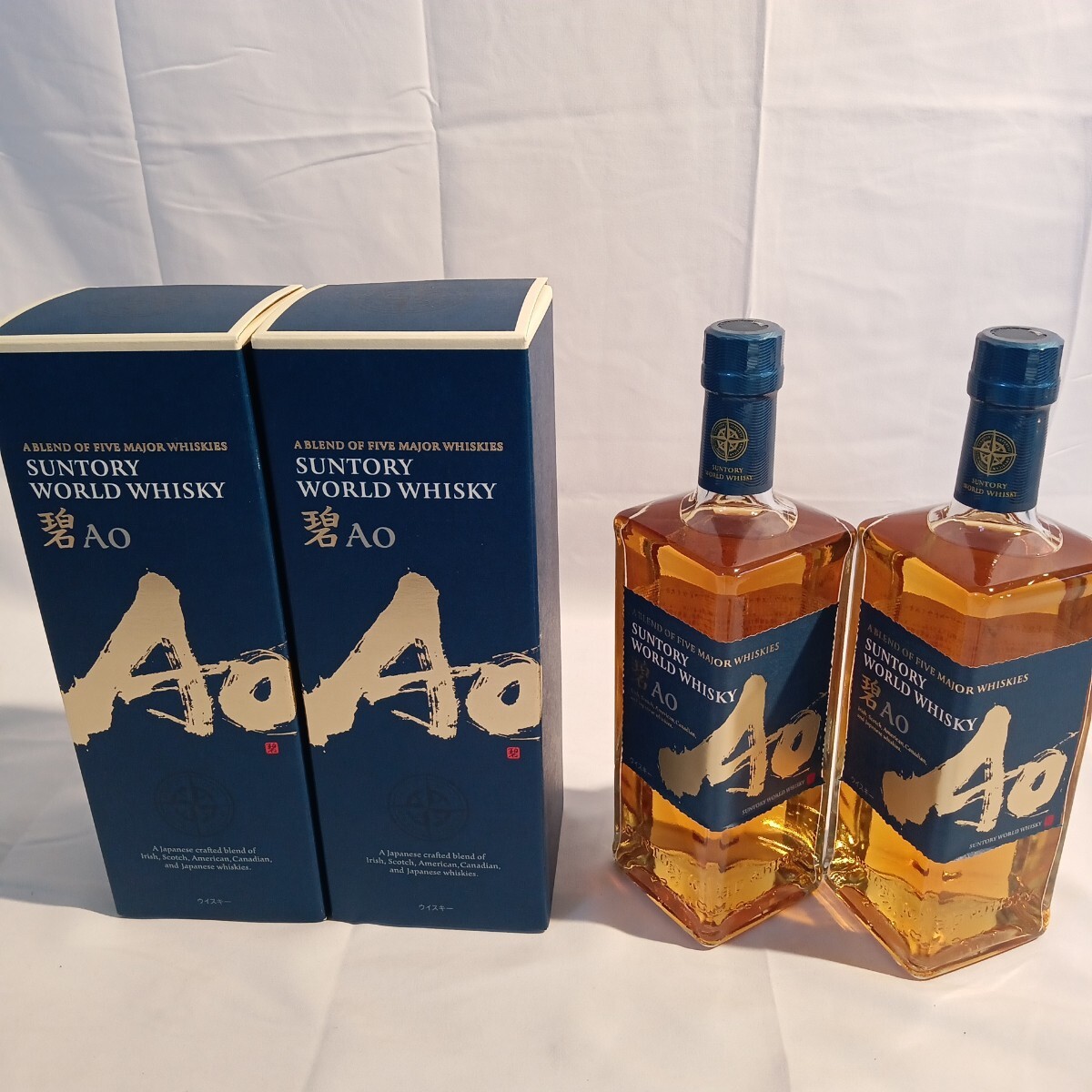 0005(DA031756) 未開栓2本セット　SUNTORY サントリー ワールドウイスキー 碧 Ao 碧AO BLEND THE WORLD　700ml