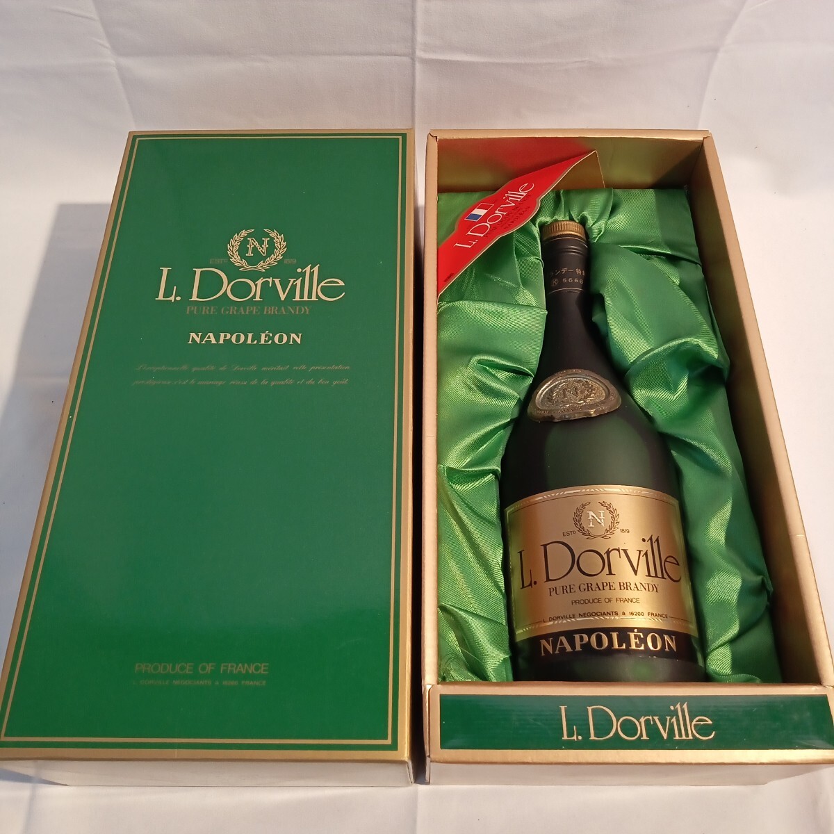 005(DA031744)未開栓 L Dorville NAPOLEON ドーヴィル ナポレオン ブランデー 箱付 古酒
