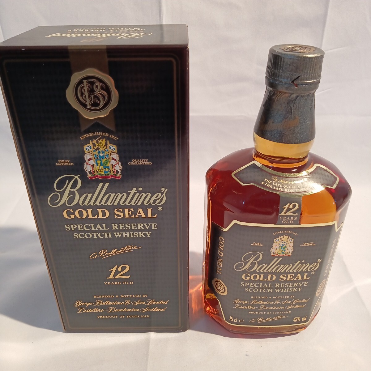 0001(DA031751)未開栓 750ml 43% Ballantine GOLD SEAL バランタイン ゴールドシール スコッチウイスキー 12years old